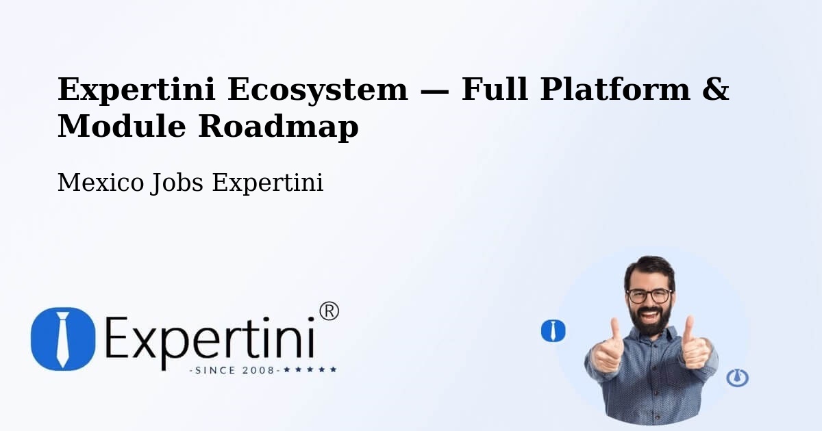 Expertini Ecosystem — Full Platform & Module Roadmap – Conchos